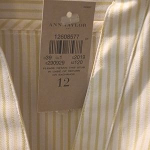 Ann Taylor long sleeve cotton button up blouse